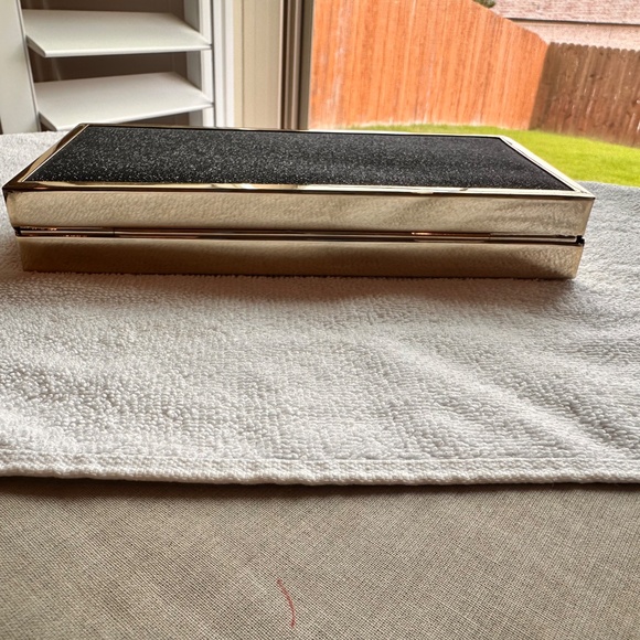 Black with gold trim Kate Landry tote/clutch - Picture 5 of 10